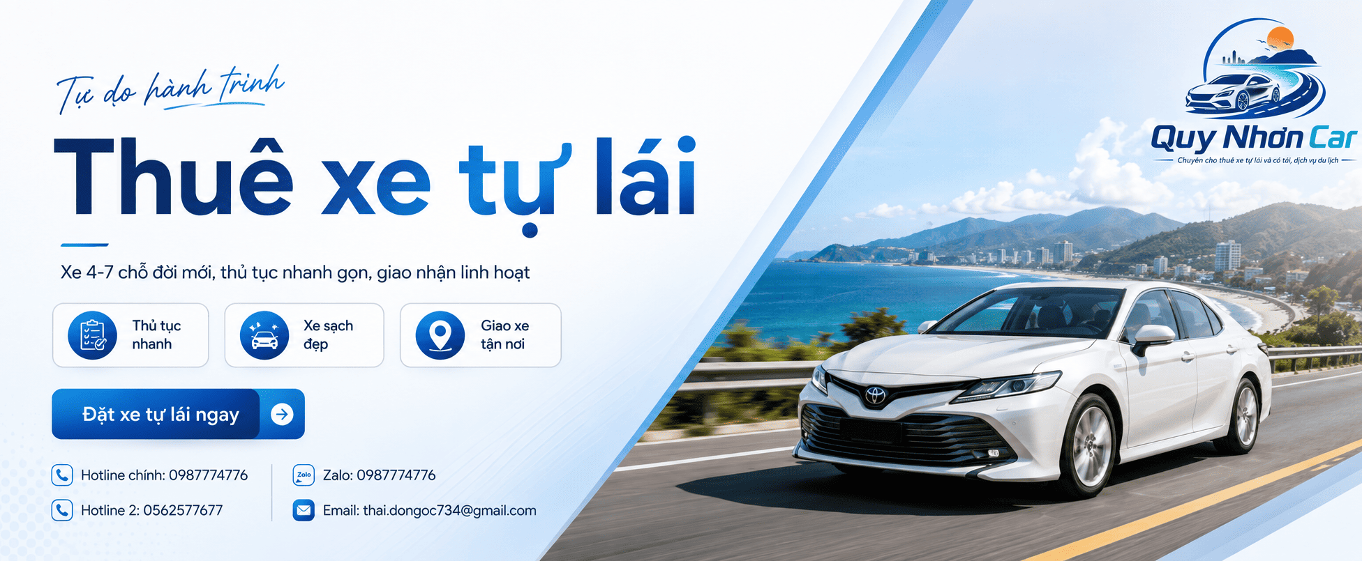 Dịch vụ thuê xe tự lái Quy Nhơn Car