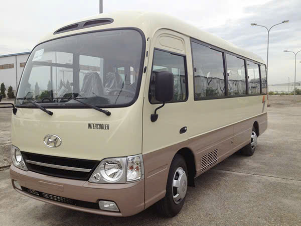 Xe 29 chỗ phục vụ đoàn tại Quy Nhơn